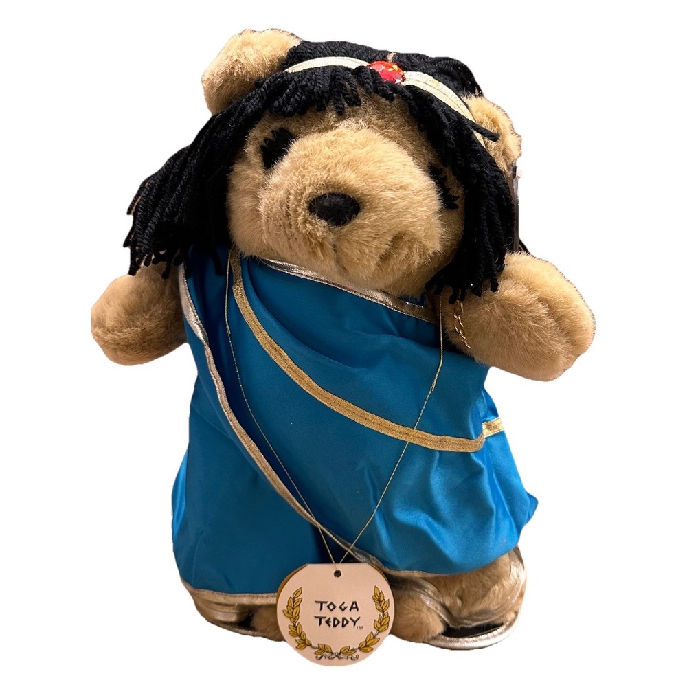 Caesars World Inc. 1987 Toga Teddy Cleopatra Plush Bear Vintage With Tags Rare